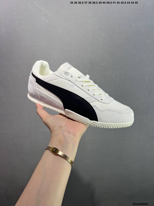 公司级Puma Bella Ut 彪马 徐梦洁同款舒适男女低帮生活休闲德训薄底鞋 货号:403492-02 尺码:35.5 36 37 37.5 38 38.5