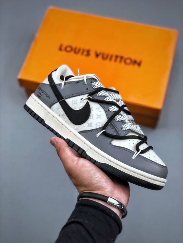 福利特价 Nk Sb Dunk Low Lv联名-星空灰 周年高端定制 低帮休闲板鞋 Jj5688-104 #定制鞋盒 大厂出货 超高清洁度 皮料切割干净无任何