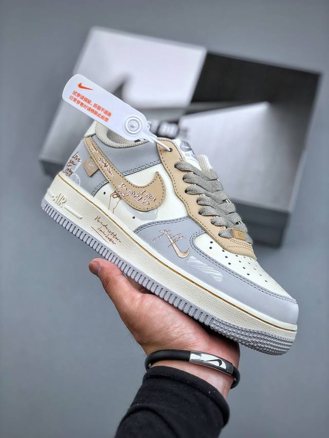 Nike Air Force 1'07 Low Love Letter 手写情书 空军一号低帮休闲板鞋 Db3310-111 #手写情书，是喧嚣时代里独树一帜的