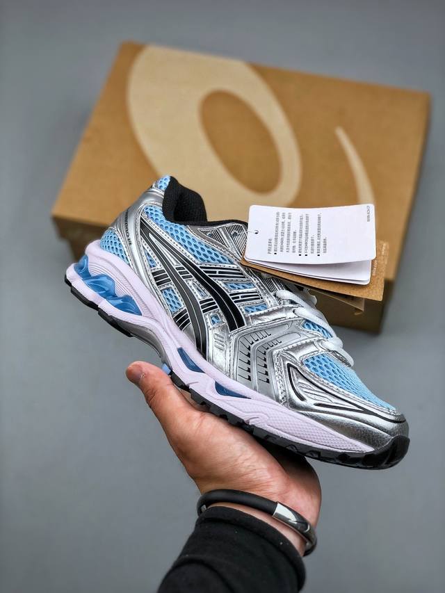 Asics Gel-Kayano 14 亚瑟士运动休闲透气专业跑鞋 #原厂原数据开发 采用工程弹性双层再生针织密度鞋面材质，后跟3D可视Gel缓震乳胶物料 #升
