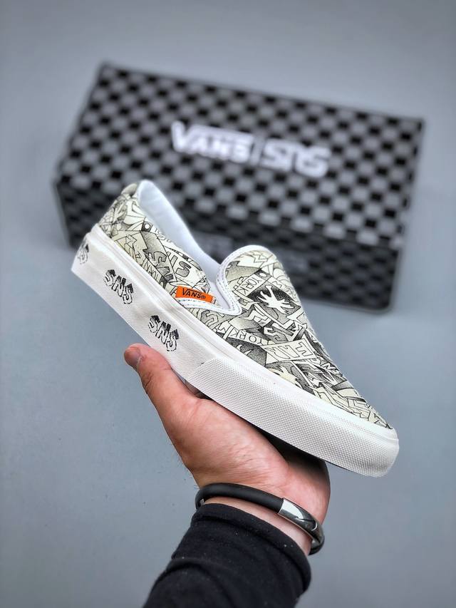 Sneakersntuff La X Vans 涂鸦 最新安娜联名一脚蹬系列鞋款发布。以当地 Venice 沙滩为主题。带来 Ogclassic Slip-On