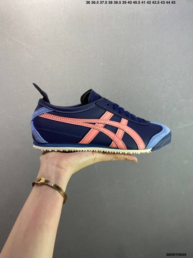 公司级Asics 亚瑟士 男女鞋真标半码制 日产经典老牌-鬼塚虎 Onitsuka Tiger Mexico 66经典墨西哥系列复古经典百搭板鞋休闲运动鞋慢跑鞋