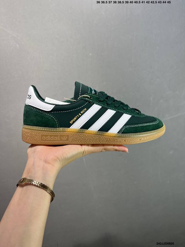 阿迪达斯Adidas Originals Handball Spzl 手球运动员系列百搭休闲运动板鞋 货号:Fv1227 尺码：36 36 37 38 38 3
