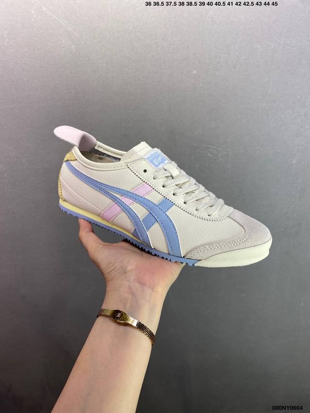 公司级Asics 亚瑟士 男女鞋真标半码制 日产经典老牌-鬼塚虎 Onitsuka Tiger Mexico 66经典墨西哥系列复古经典百搭板鞋休闲运动鞋慢跑鞋