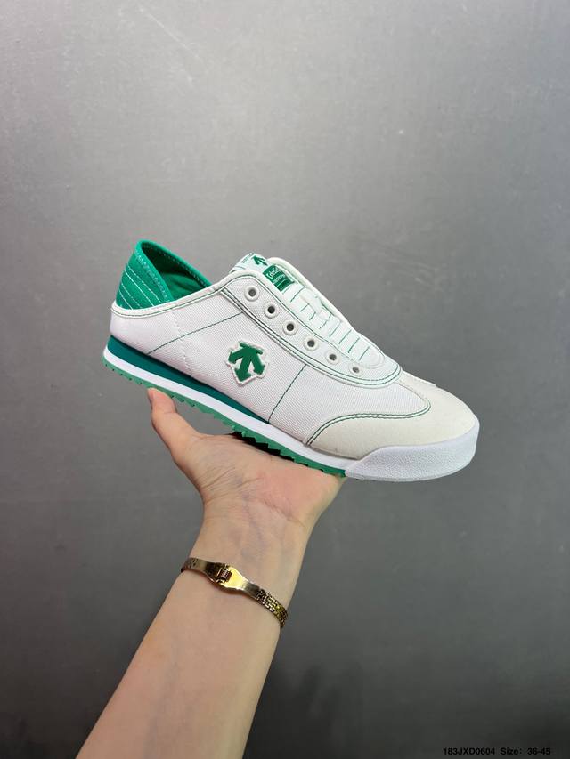 公司级迪桑特Descente Running Boa舒适通透防滑耐磨透气轻便回弹 低帮跑步鞋 男款 黑色 Id：183Jxd0604