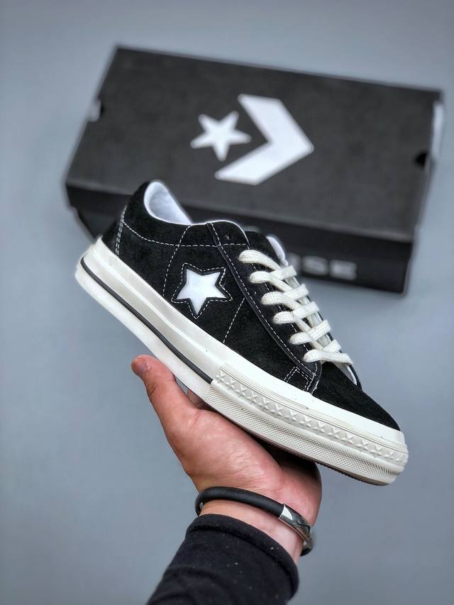 Converse匡威One Star 95男女复古低帮翻毛皮滑板鞋A14711C尺码 35 36 36.5 37 37.5 38 39 39.5 40 41 4