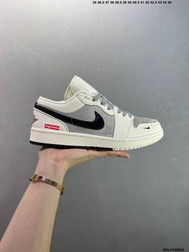 公司级Nike Air Jordan 1 Low 定制配色 定制Aj联名-高端定制 低帮复古文化板鞋 #定制鞋盒 大厂纯原品质出货 超高清洁度 皮料切割干净无任