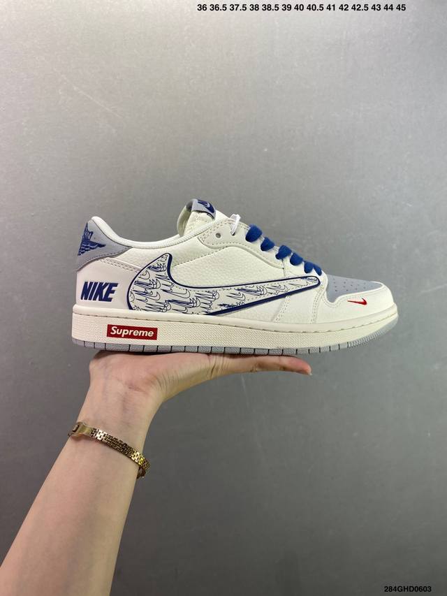 公司级Nike Air Jordan 1 Low 定制配色 定制Aj联名-高端定制 低帮复古文化板鞋 #定制鞋盒 大厂纯原品质出货 超高清洁度 皮料切割干净无任