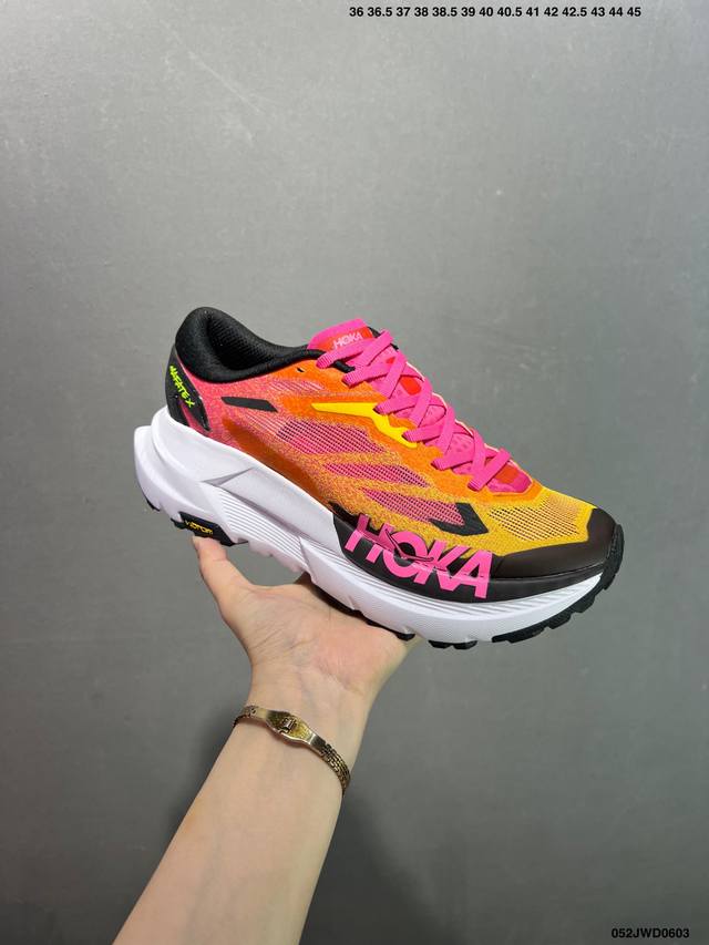 公司级Hoka Mafate X超轻厚底轻量山地跑步鞋 尺码:36 36.5 37.5 38 38.5 39 40 40.5 41 42 42.5 43 44