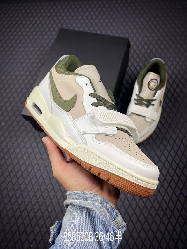 B Z版 Air Jordan Legacy 312 Low Aj312 乔312 头层 魔术贴三合一板鞋 Ib8856-121 尺码：36 36.5 37.5