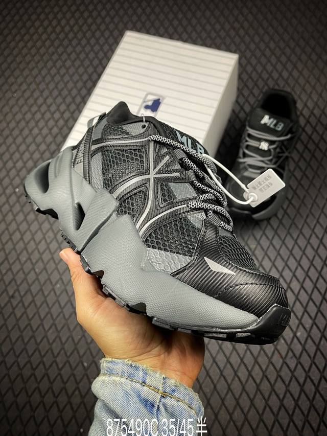C Ny Mlb Dome Runner 纽约洋基队 厚底镂空增高休闲跑鞋 3Arnd015N50Bks 尺码：35 36 36.5 37.5 38 38.5