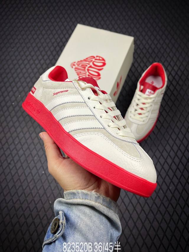 B 公司级Adidas Originals Samba Og ‘Diy’桑巴舞系列 阿迪达斯 三叶草绅士德训足球风百搭低帮休闲运动板鞋 原装头层材料 用料绝不含
