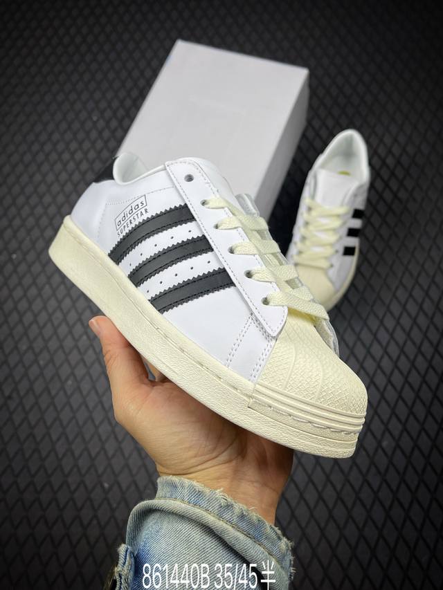 B Adidas Originals Superstar 全新配色 贝壳头休闲板鞋 独家控货 平台正单 全鞋百分百原材料 全鞋电脑针车 Logo针车间距针数原版