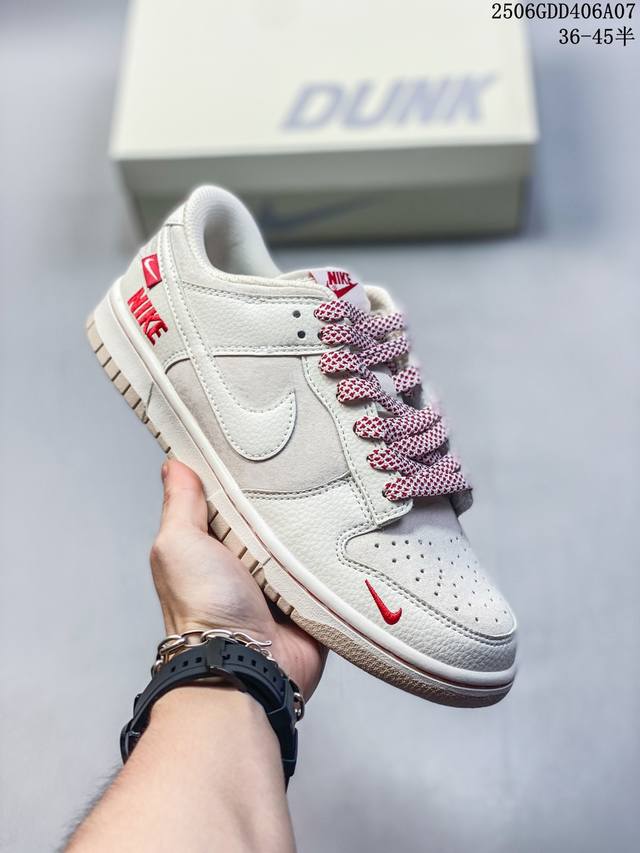 海外爆款限量发售！公司级 Nike Sb Dunk Low“ Nike新年红” 周年高端定制 低帮休闲板鞋 定制鞋盒 大厂纯原品质出货 超高清洁度 皮料切割干净