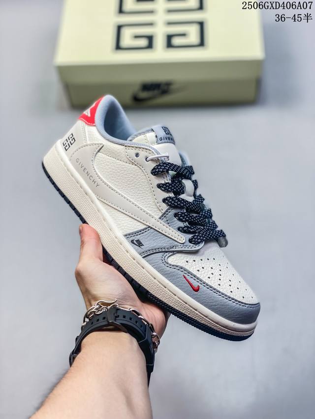 海外爆款限量发售！Travis Scott X Fragment Design X Jordan Air Jordan 1 Low Og Sp “纪梵希联名 灰