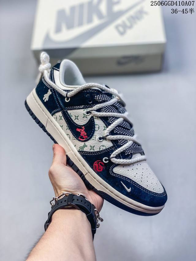 海外爆款限量发售！公司级 Nike Sb Dunk Low“Bape联名 绑带黑勾” 周年高端定制 低帮休闲板鞋 定制鞋盒 大厂纯原品质出货 超高清洁度 皮料切