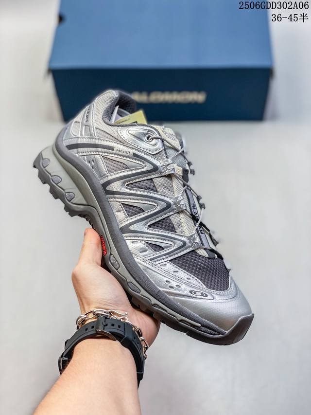公司级Salomon Xa Pro Xt-6 Expanse萨洛蒙户外越野跑鞋 鞋面采用Sensifit贴合技术 全方位贴合包裹脚型 鞋跟部鞋底牵引设计 提供强