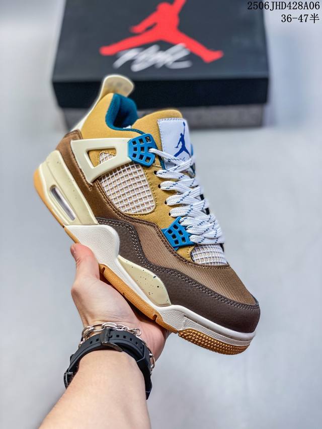 公司级 耐克 Nike Air Jordan 4 Retro Og迈克尔 乔丹Aj4代乔4 低帮复古休闲运动文化篮球鞋。秉承轻量化的速度型篮球鞋设计思想完成设计