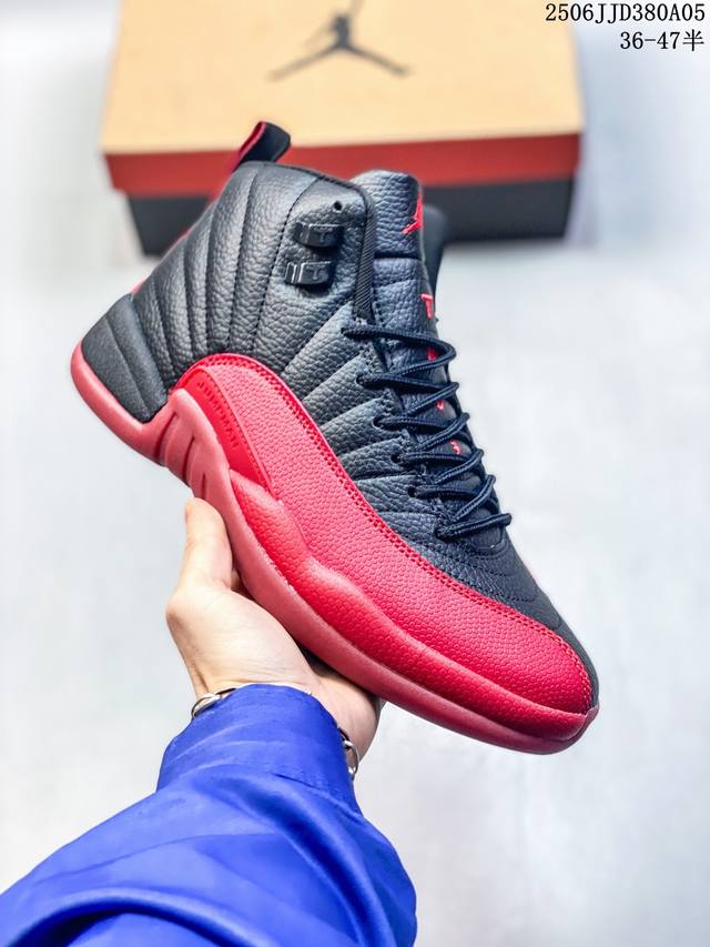 公司货 Jordan 12 Flu Game Aj12 黑红 乔12 病倒 Gs 690-002 尺码：见图 编码：06Jjd380A05
