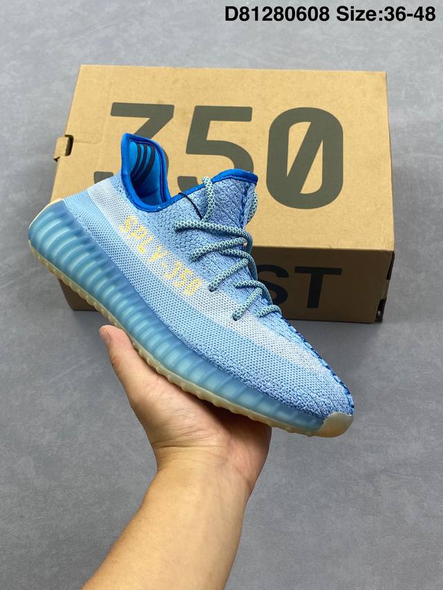 Adidas 阿迪达斯 Yeezy Boost 350 V2 椰子 巴斯夫 爆米花 休闲透气缓震舒适 百搭轻便中底慢跑鞋 椰子鞋经典运动鞋中性跑鞋，是Adida