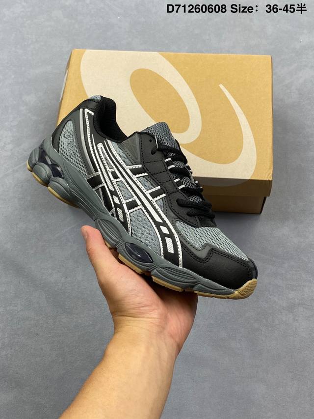 公司级Asics 亚瑟士Gel-Nyc 2055透气网眼鞋面配合部分合成革材质 采用全新Ahar+橡胶材质 更加耐磨 货号： 3A542-021 尺码：36-4