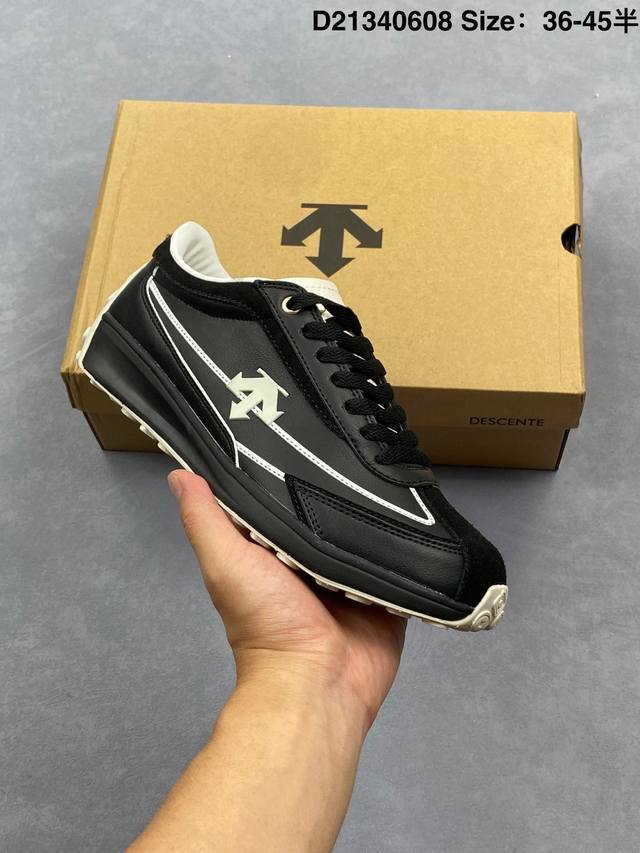 迪桑特Descente Chron Racer 舒适百搭 防滑耐磨 低帮 生活休闲鞋 货号:S Lcr76 尺码:36 36.5 37.5 38 38.5 39