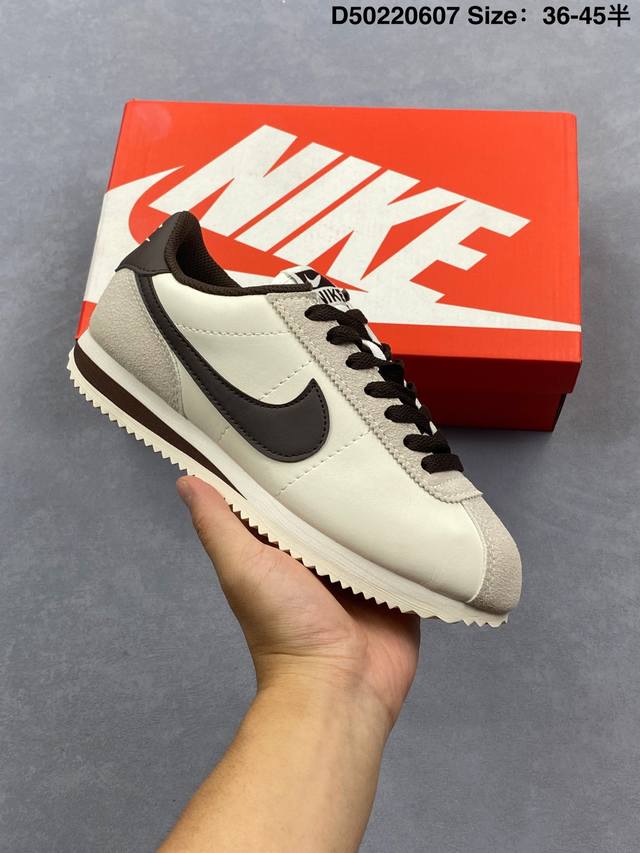 公司级Nike Classic Cortez 耐克经典轻便舒适男子阿甘鞋休闲跑步鞋运动鞋 纯粹而执着的精神 使得Cortez种在了一代人的心里 无论是否喜欢它复