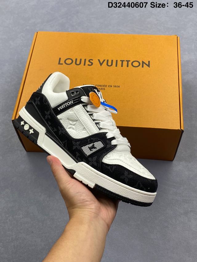 全新Lv路易威登 Lv Arch Light Sneaker 休闲运动文化百搭篮球板鞋 编号：D32440607 尺码：看图所示 货号：Lv Arch Ligh