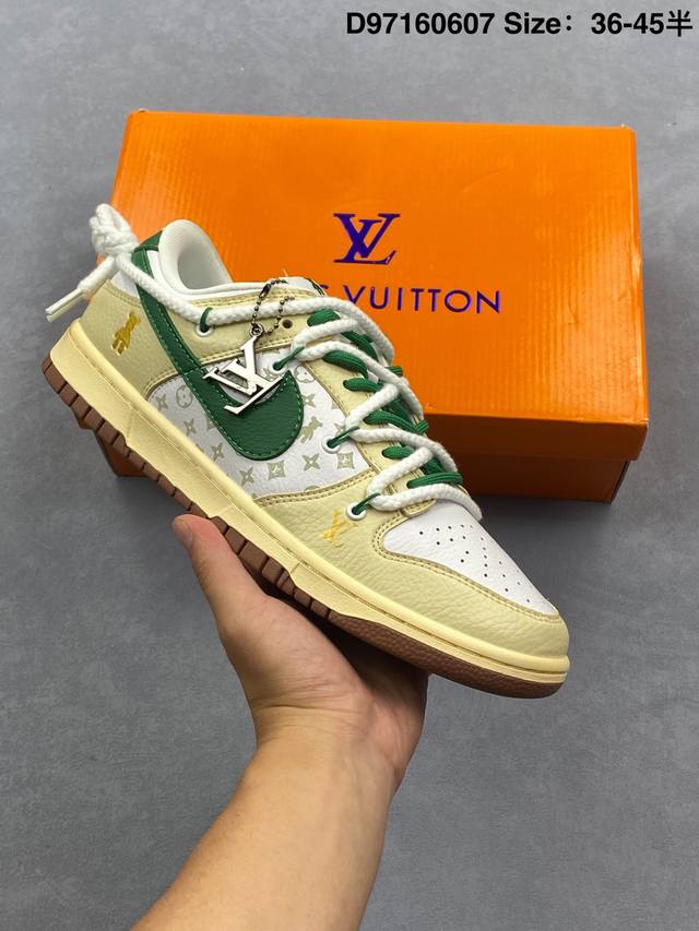 Sb Dunk Low X Lv绑带联名 性价比天花板 极力推荐 原装头层材料 独家版型蒸餾加工 帶來的是更好的视觉和脚感体验 大厂纯原品质出货 清洁度 电绣工