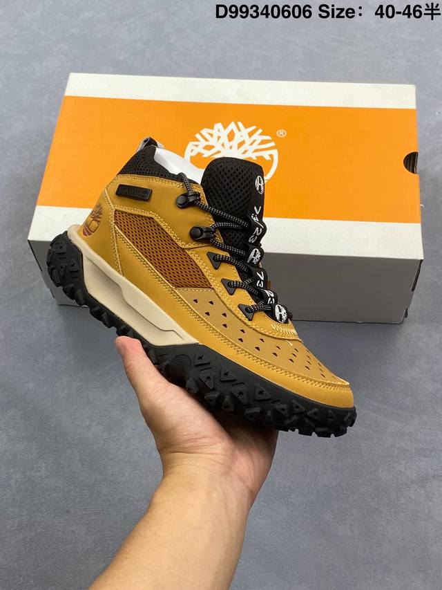 Timberland 添柏岚 男鞋 采用耐磨猪巴革鞋面材质，内嵌低密度缓震Pu乳胶鞋垫，轻量橡胶大底全球领先户外品牌 添柏岚Timberland Atr Mid