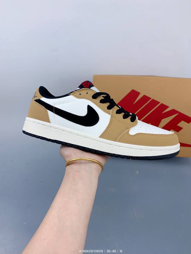 耐克Nike Air Jordan 1 Low Aj1乔丹一代低帮经典复古文化休闲运动篮球鞋 Size：如图 编码：K146K0610609