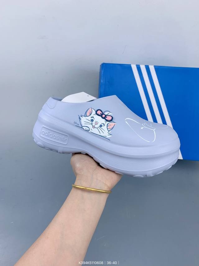 Hello Kitty X Adidas Adifom Stan Smith Platform Mule 新品穆勒厨师拖鞋 Size：如图 编码：K394K51