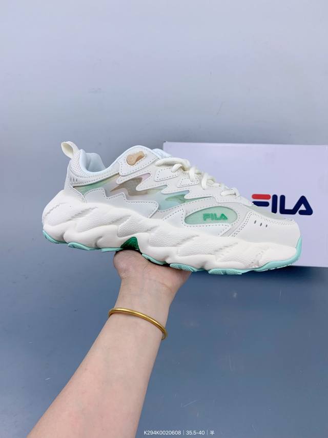 公司级Fila 斐乐蕨草鞋Fern女鞋运动鞋 新款户外老爹鞋反光休闲鞋 Size：如图 编码：K294K0020608
