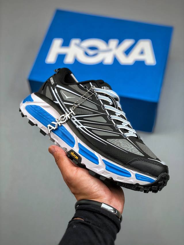 Hoka Mafate Speed 2 马法特二代超轻厚底轻量山地跑步鞋 1126851 Bwht #轻量化材料Fresh Foam。超轻量中底全部用料过3C认