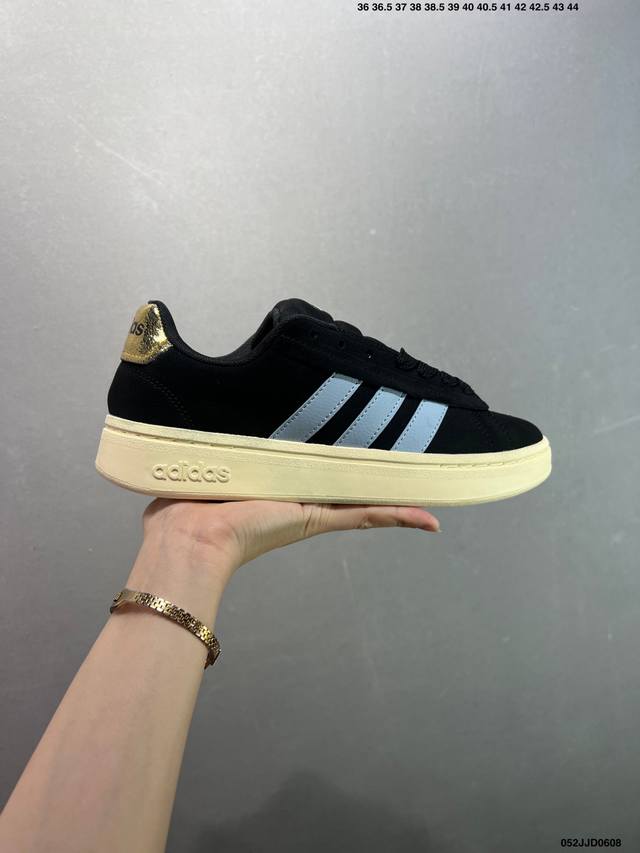 Adidas Neo Grand Courtbeat Alpha 00S休闲 耐磨 低帮 板鞋 货号:Jr0543 尺码:36 36.5 37 38 38.5