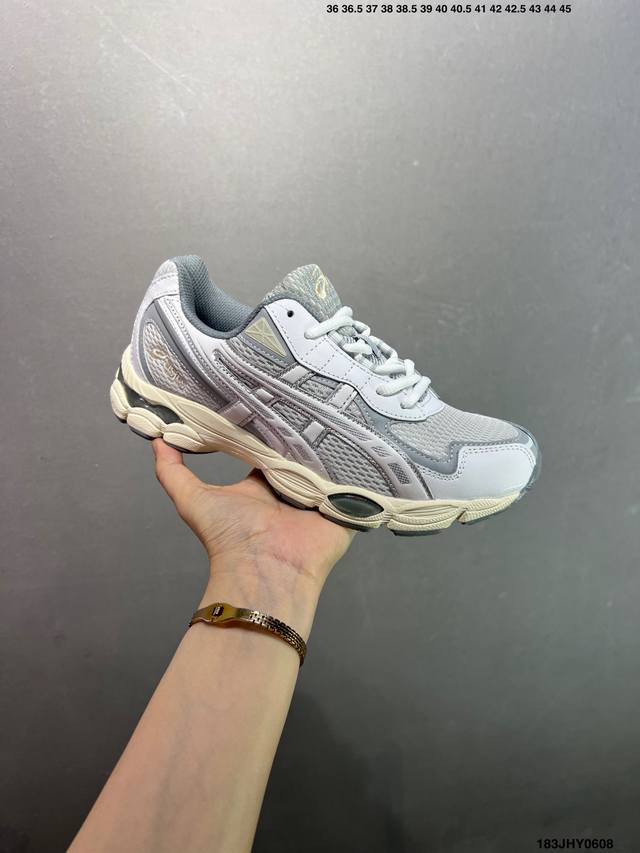 公司级Asics 亚瑟士Gel-Nyc 2055透气网眼鞋面配合部分合成革材质 采用全新Ahar+橡胶材质 更加耐磨 货号: 1A789-020 尺码:36～4