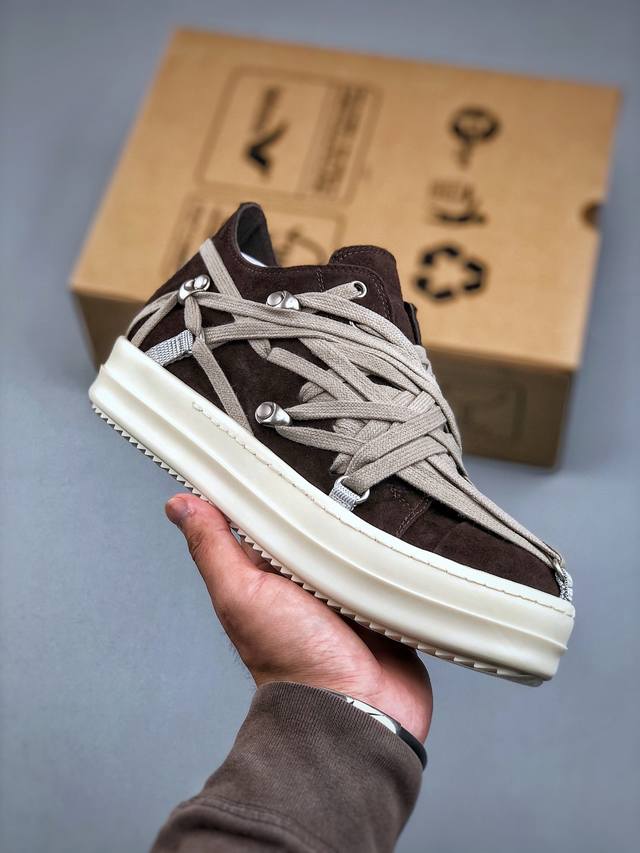 Rick Owens Ro Mega 瑞克 欧文斯 疯狂绑带 广东顶级版本 鞋头采用原版一致工艺 又翘又歪的效果目前这个技术市面上的任何版本都达不到这个效果 经