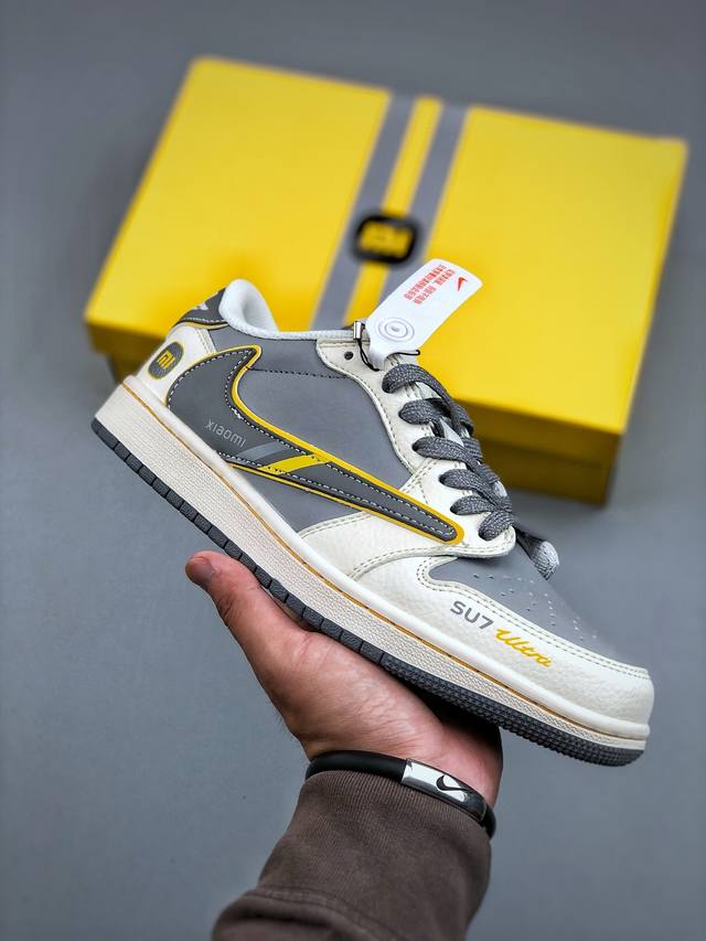 Travis Scott X Fragment Design X Air Jordan 1 Low Og Sp Aj1 乔1 小米联名 寒武岩灰 低帮文化休闲板