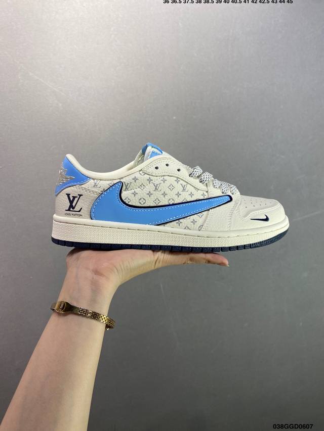 公司级Air Jordan Aj1 Low 低帮系列定制配色Wg8850-012 原厂内置气垫魔块 A模大底 头层小牛皮 鞋舌Aj原厂专用牛津布+Aj专用反口珍