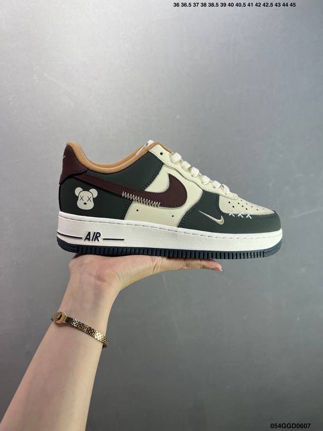 公司级Nike Air Force 1 ‘07 Low 空军一号 低帮 运动鞋 休闲鞋 折边针车 工艺难度大 原楦头原纸板 原装鞋盒 定制五金配件 内置全掌气垫