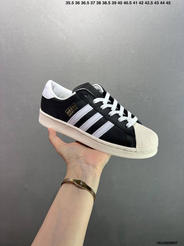 Adidas Originals Superstar 全新配色 贝壳头休闲板鞋 独家控货 平台正单 全鞋百分百原材料 全鞋电脑针车 Logo针车间距针数原版一致