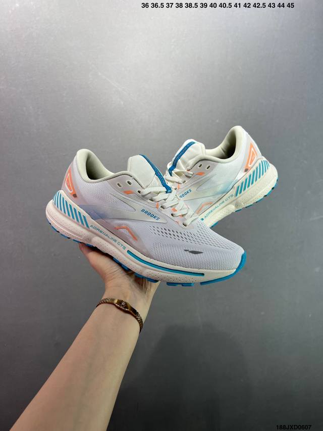 公司级Brooks布鲁克斯 Adrenaline Gts 23 舒适时尚减震透气低帮休闲跑步鞋 Brooks 四大跑鞋之一 百年品牌 跑鞋从外形上基本就能判断这