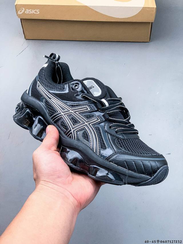 集图 Asics亚瑟士Gel-Quantum 360 Viii男女缓震休闲运动跑鞋 Gel-Quantum 36O Vii鞋面采用细密网眼,提供良好的透气性和支