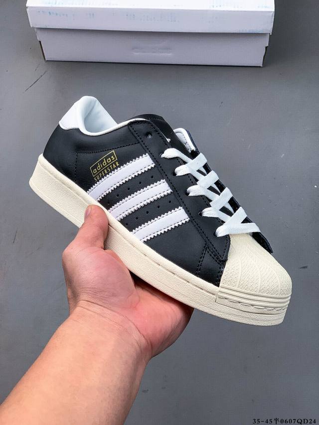 公司级！阿迪达斯Adidas Superstar 贝壳头经典百搭休闲板鞋 0607Qd24