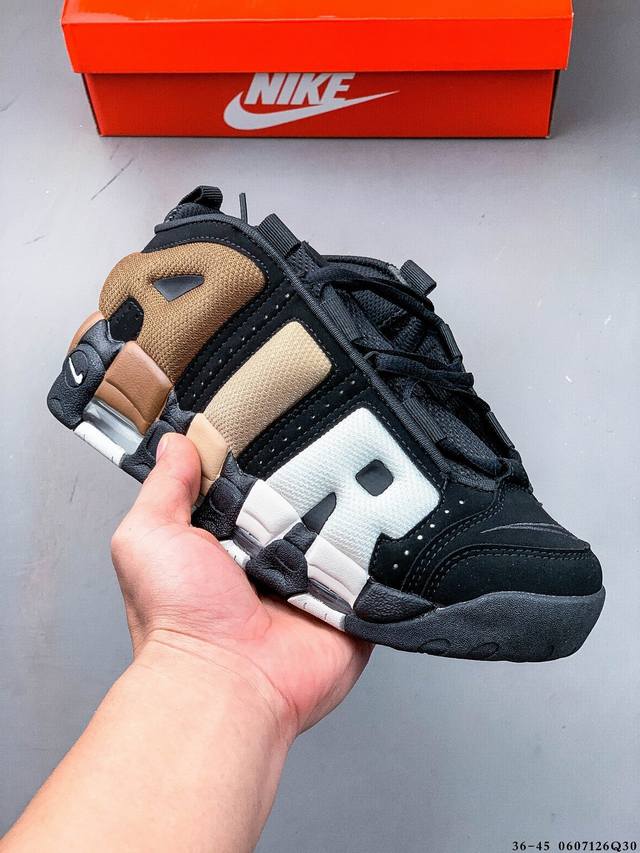 耐克 Nike Air More Uptempo 皮蓬大Air 经典复古高街百搭篮球鞋 0607126Q30