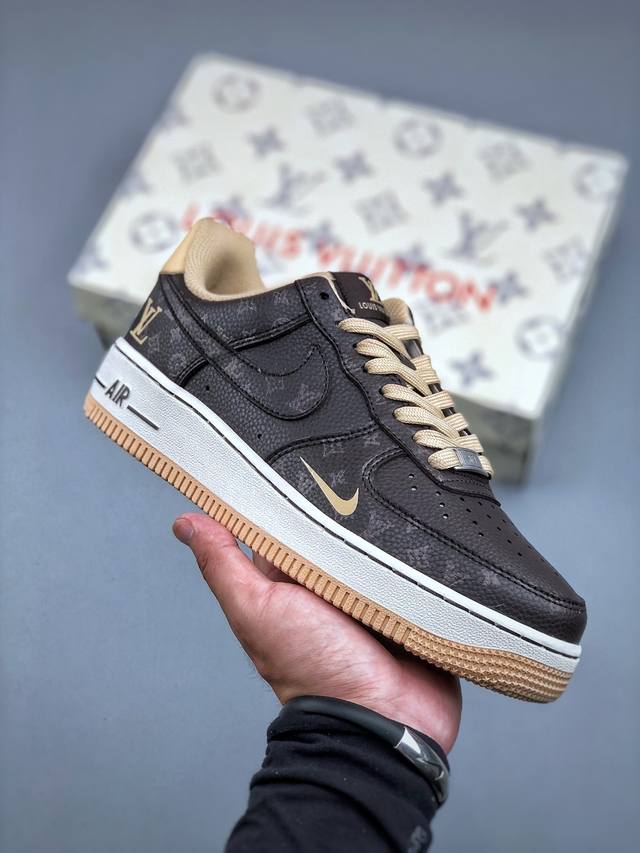 Nike Air Force 1'07 Low Lv联名 咖啡粽 空军一号低帮休闲板鞋 Lw9279-007 #原楦头原纸板 原装鞋盒 定制五金配件 内置全掌气