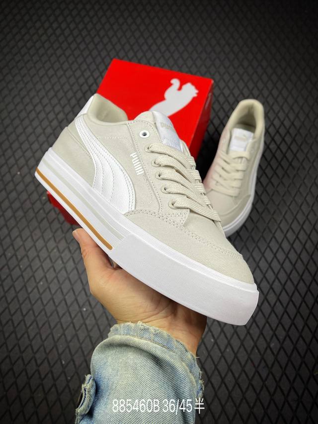 B 公司级Puma Formstrip Court Classic Vulcanized 时尚百搭舒适潮流 彪马 低帮 板鞋 货号:396353-19 尺码:3