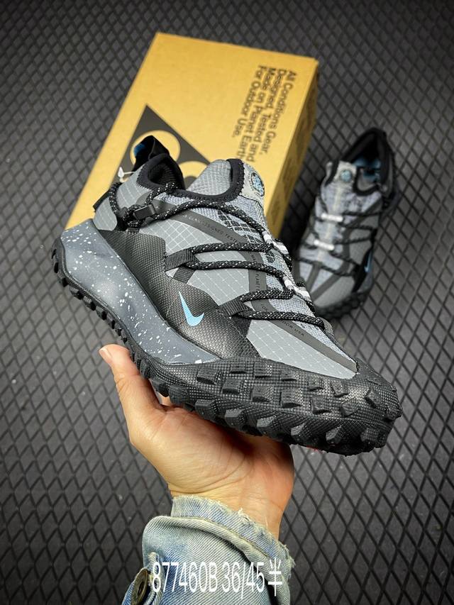 B 公司级耐克Nike Acg Mountain Fly Gtx Se山脉系列 解构绑带 低帮户外登山越跑徒步休闲运动鞋 货号:Ib7328-002 尺码:36