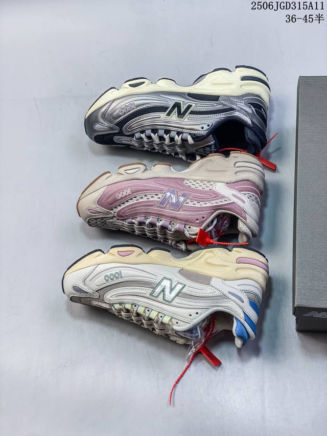 New Balance Nb M 0 粉粽 联名复古运动休闲缓震跑步鞋 新品首发 原鞋打版 细节完美 鞋面由透气网眼与绒面皮革组成#以Encap中底配N-Erg