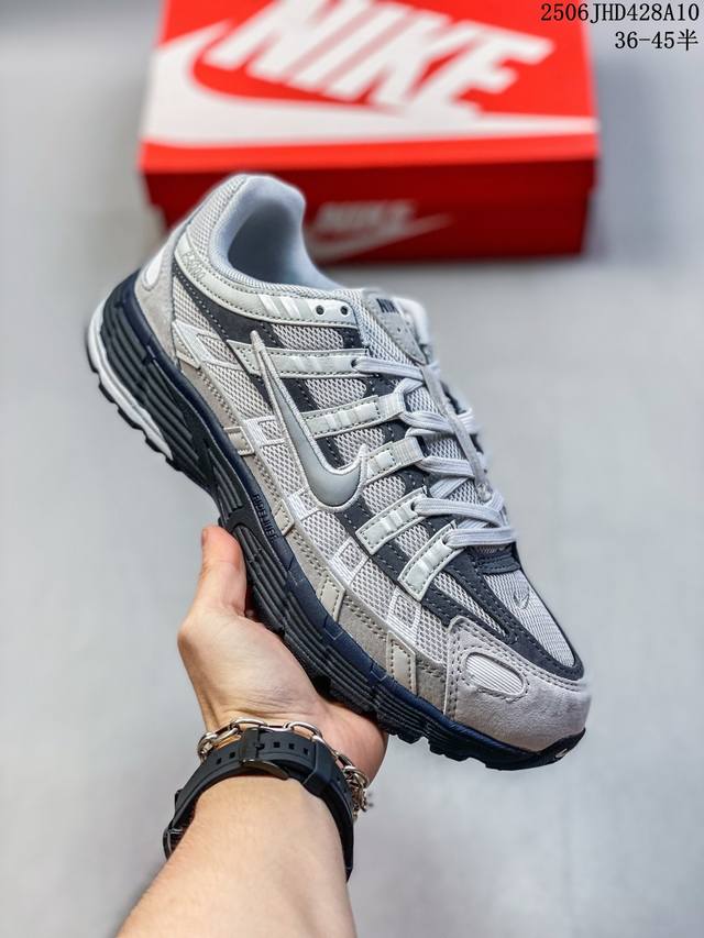 Nike P-6000 高颜值跑鞋 又能出街又能跑步！Nike P-6000 女子跑鞋内外侧都用了灰色的钩子，采用透气材料，搭配匠心覆面，再现千禧年代的跑鞋风格